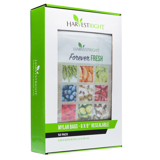 Harvest Right 6x9.75 Resealable Mylar Bags (50 Pack)